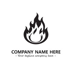 Fire Logo Company Design Illustration Vector Graphic Image