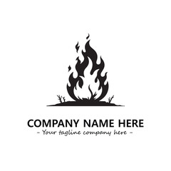 Fire Logo Company Design Illustration Vector Graphic Image