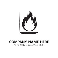 Fire Logo Company Design Illustration Vector Graphic Image