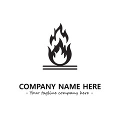 Fire Logo Company Design Illustration Vector Graphic Image