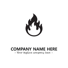 Fire Logo Company Design Illustration Vector Graphic Image