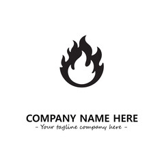 Fire Logo Company Design Illustration Vector Graphic Image