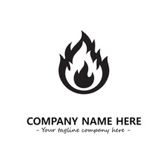 Fire Logo Company Design Illustration Vector Graphic Image