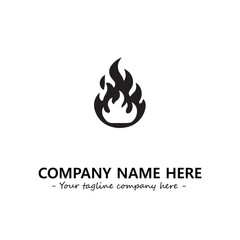 Fire Logo Company Design Illustration Vector Graphic Image
