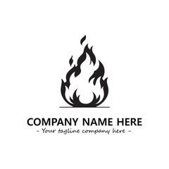Fire Logo Company Design Illustration Vector Graphic Image