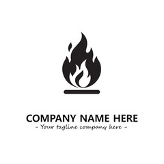 Fire Logo Company Design Illustration Vector Graphic Image