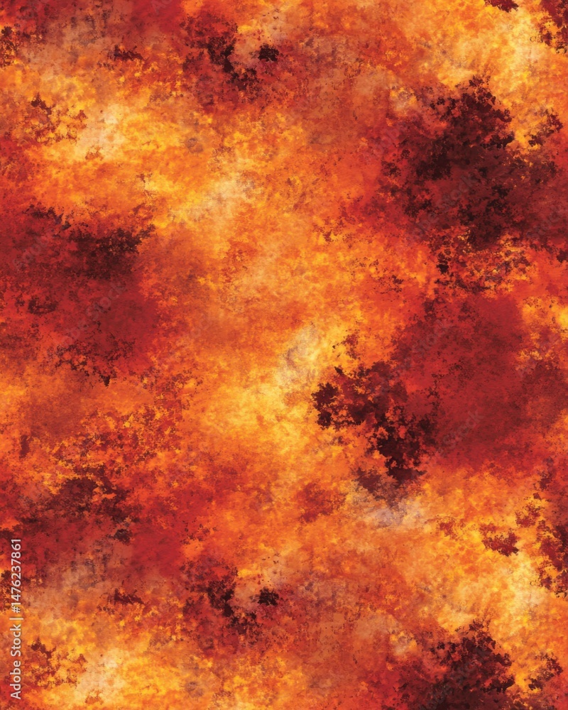 Poster abstract fire background with dynamic orange and red hues creating a molten lava effect seamless tex