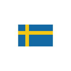 Sweden flag icon vector.  national flag of Sweden. EPS10