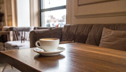 Obraz premium ウッディで落ち着いたおしゃれなカフェ