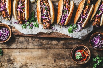 Grilled Sandwiches with Purple Red Onions
