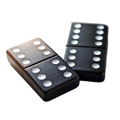 Black Dominoes Game Pieces
