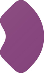 Purple Glow Elements – Glossy Abstract Shapes with Soft Gradient and Light Reflection