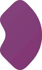 Purple Glow Elements – Glossy Abstract Shapes with Soft Gradient and Light Reflection