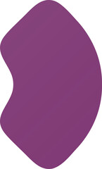 Purple Glow Elements – Glossy Abstract Shapes with Soft Gradient and Light Reflection