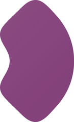 Purple Glow Elements – Glossy Abstract Shapes with Soft Gradient and Light Reflection