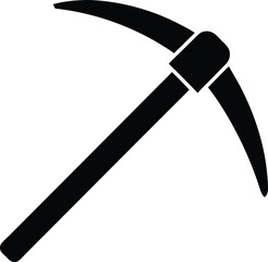 pickaxe mining icon vector illustration