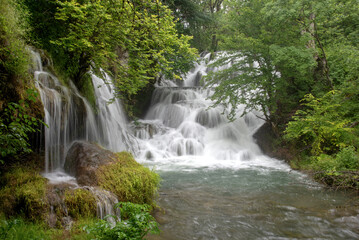 Waterfall on the Bereg River in Bosnia and Herzegovina