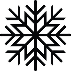 snowflake skiing icon vector illustration