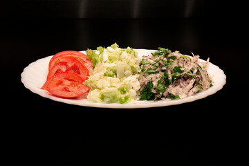 Onion salad, onion, parsley, sumac