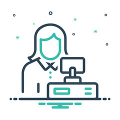 Mix icon for cashier