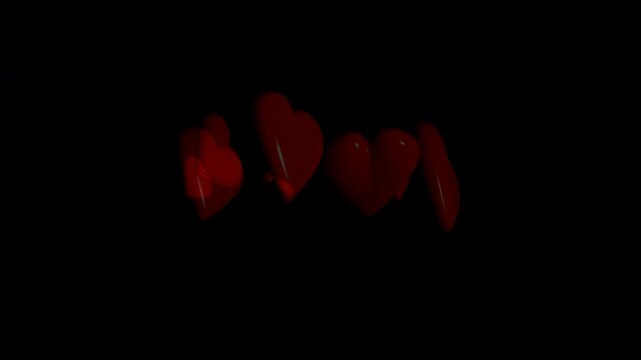 serca, ruch, kocham, uczucie