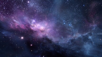 Dark space background with swirling galaxies stars and nebulae perfect for a cosmic and mysterious vibe