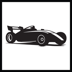 Obraz premium Silhouette Motorsports clipart white background