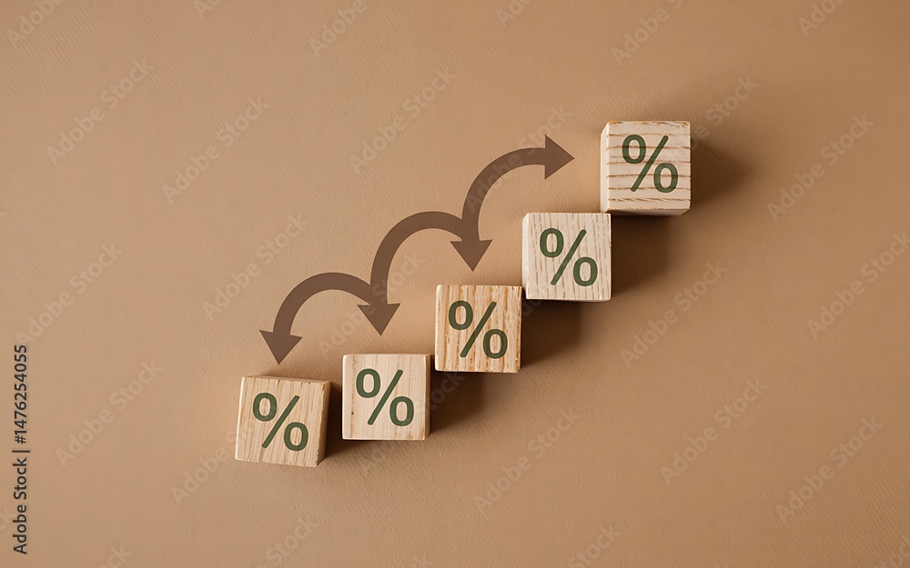 Poster understanding percentage increase a visual guide to growth and percentage points