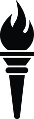 Torch Icon Vector Illustration