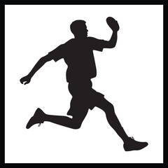 Fototapeta premium Individual Sports Silhouette Vector