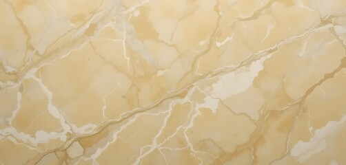 Elegant Marble Surface with Warm Yellow Undertones and Golden Veins