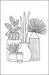 Coloring Plant Decoration