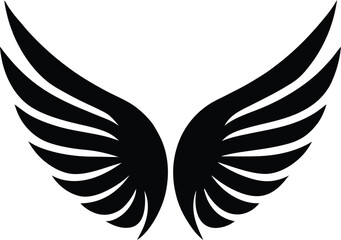 Fototapeta premium wings spread icon vector illustration