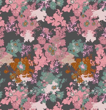 Watercolor seamless Floral Pattern