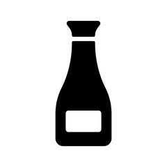 Soy sauce icon isolated on white background.