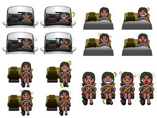 壱A：運転表情集 多国籍女性Bまとめ CS3