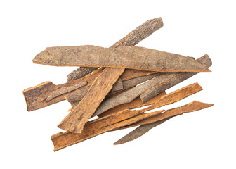 Cinnamon sticks isolated on transparent background	