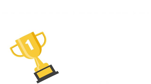 Creatively designed flat icon of trophy in editable style, achievement trophy