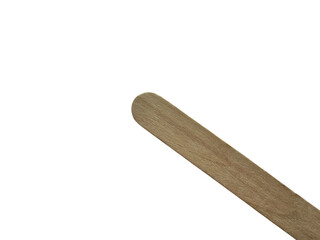 Wooden tongue depressor, medical spatulas, isolated