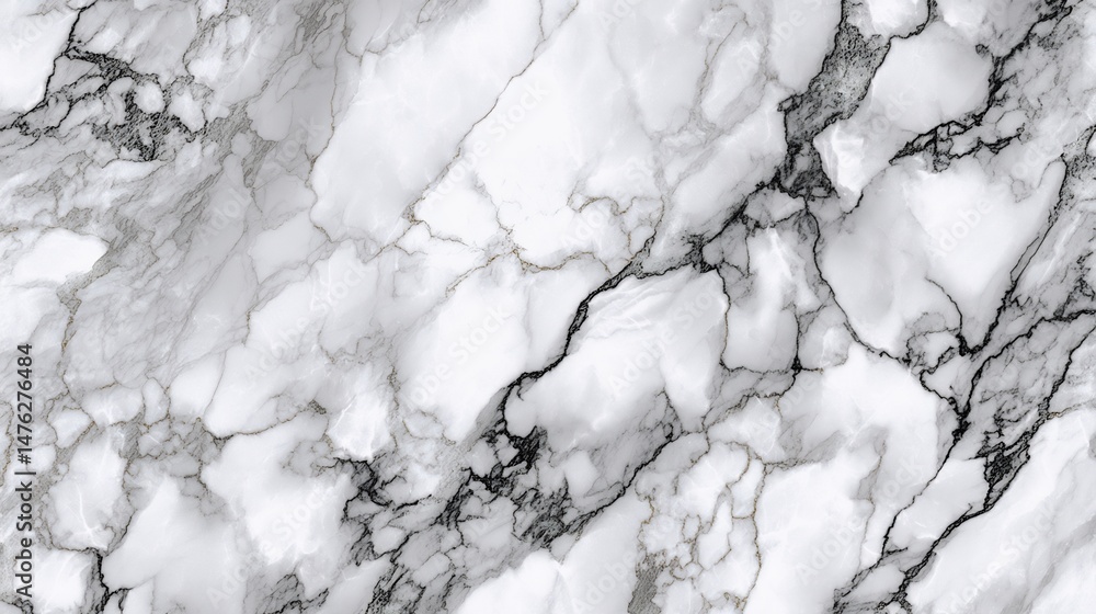 Poster elegant marble background with smooth white and grey veining creating a luxurious and timeless feel 