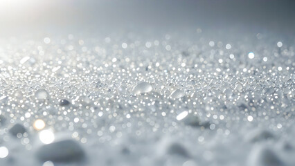 Abstract white crystals texture background