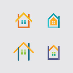 Construction Company Logo with Skyscraper Silhouette