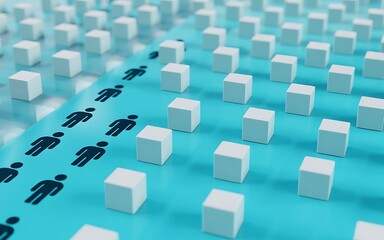 Abstract Representation of Social Distancing and Community Isolation A Visual Metaphor Exploring the Impact of Physical Separation on Human Connection and Social Interaction