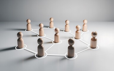 Obraz premium Understanding Social Networks A Visual Representation of Connections, Communities, and the Power of Collaboration in Modern Society and the Importance of Networking for Individuals and Businesses.