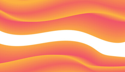 Abstract Gradient Waves in Orange and Yellow