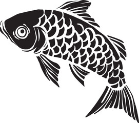 vector illustration of a fish