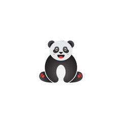 Naklejka premium cute panda mascot
