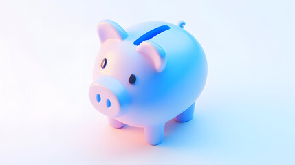 Obraz premium Little Pig Financial Savings Bank