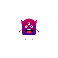 cute monster mascot