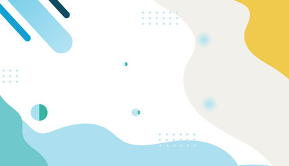Abstract Composition of Soft Shapes and Colors